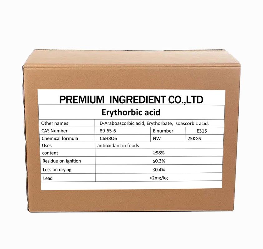 Cas 89-65-6 Erythorbic Acid D-Isoascorbic Acid E315